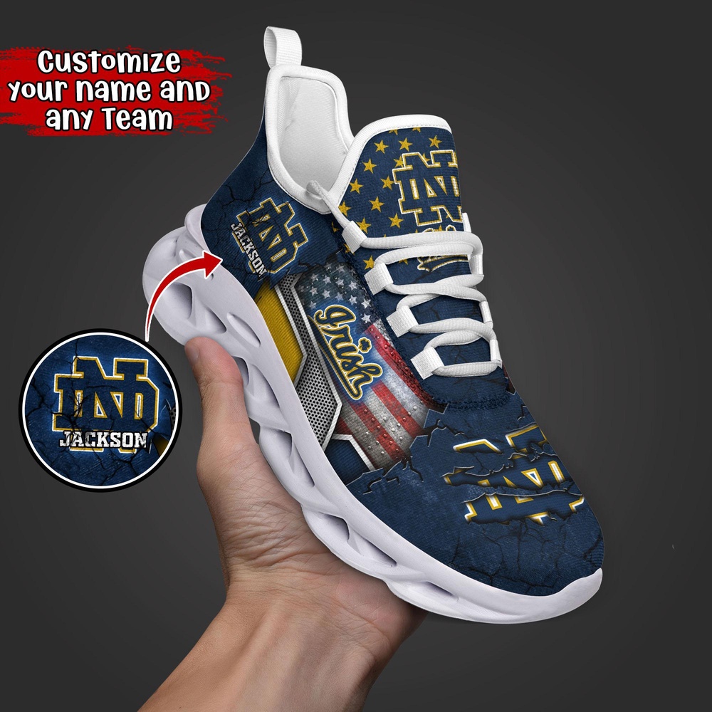 Customized NCAA Notre Dame Fighting Irish Sneaker Max Soul Shoes Stride In Style Customized NCAA Notre Dame Fighting Irish Sneaker Max Soul Shoes Stride In Style