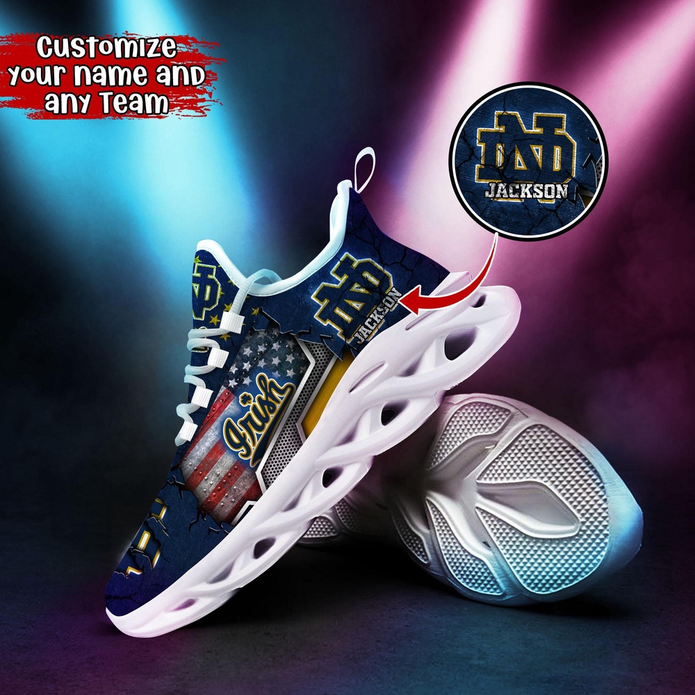 Customized NCAA Notre Dame Fighting Irish Sneaker Max Soul Shoes Stride In Style Customized NCAA Notre Dame Fighting Irish Sneaker Max Soul Shoes Stride In Style