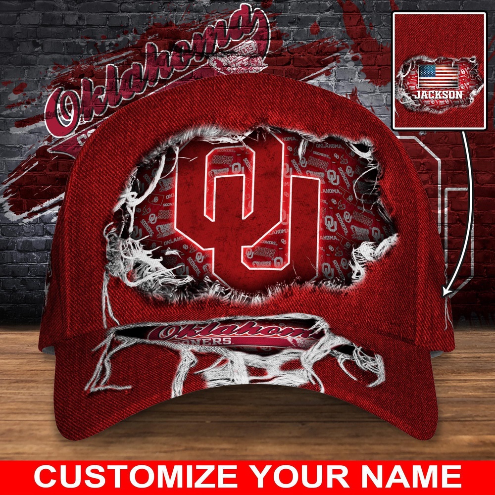 Customized NCAA Oklahoma Sooners Baseball Cap Chic Vibes in Headwear Customized NCAA Oklahoma Sooners Baseball Cap Chic Vibes in Headwear