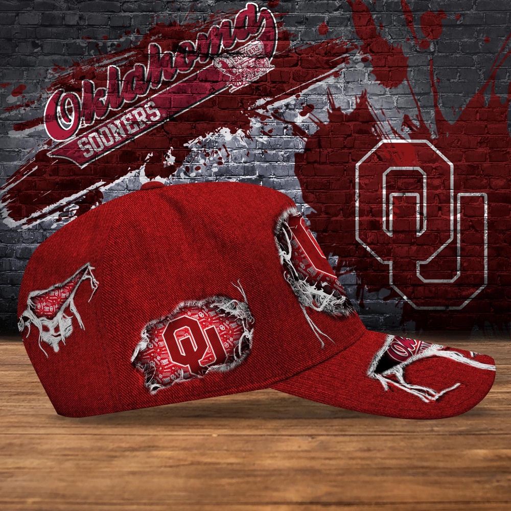 Customized NCAA Oklahoma Sooners Baseball Cap Chic Vibes in Headwear Customized NCAA Oklahoma Sooners Baseball Cap Chic Vibes in Headwear