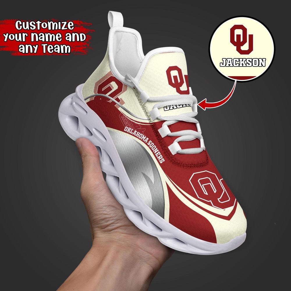 Customized NCAA Oklahoma Sooners Sneaker Max Soul Shoes Max Soul Motion