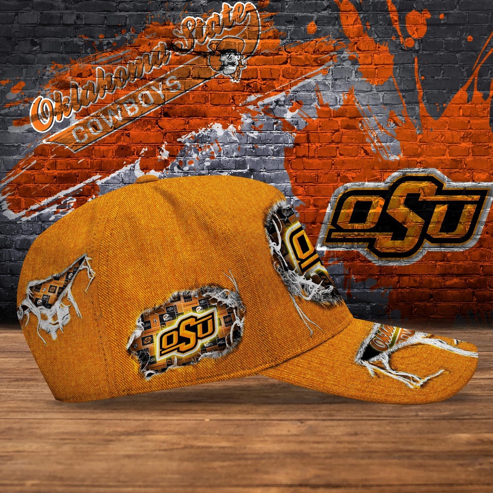Customized NCAA Oklahoma State Cowboys Baseball Cap Chic Vibes in Headwear Customized NCAA Oklahoma State Cowboys Baseball Cap Chic Vibes in Headwear