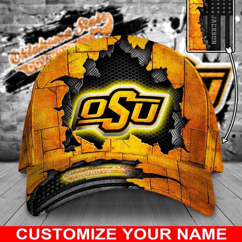Customized NCAA Oklahoma State Cowboys Baseball Cap Glamorous Hat Bliss Customized NCAA Oklahoma State Cowboys Baseball Cap Glamorous Hat Bliss
