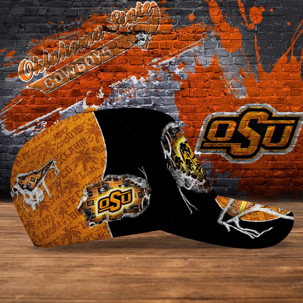 Customized NCAA Oklahoma State Cowboys Baseball Cap Sporty Elegance Vibes Customized NCAA Oklahoma State Cowboys Baseball Cap Sporty Elegance Vibes