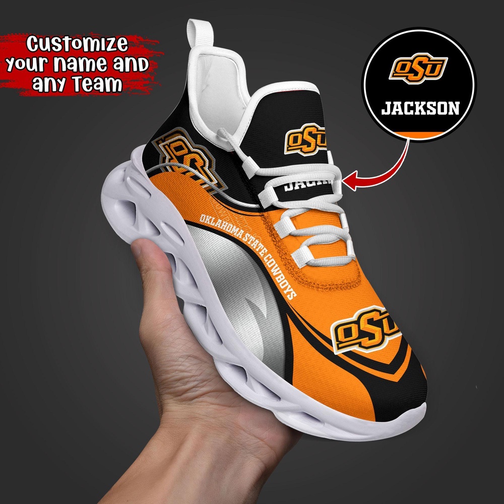 Customized NCAA Oklahoma State Cowboys Sneaker Max Soul Shoes Max Soul Motion Customized NCAA Oklahoma State Cowboys Sneaker Max Soul Shoes Max Soul Motion