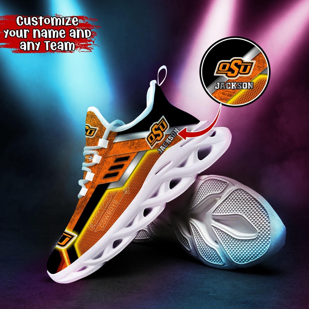 Customized NCAA Oklahoma State Cowboys Sneaker Max Soul Shoes Soulful Stride Customized NCAA Oklahoma State Cowboys Sneaker Max Soul Shoes Soulful Stride