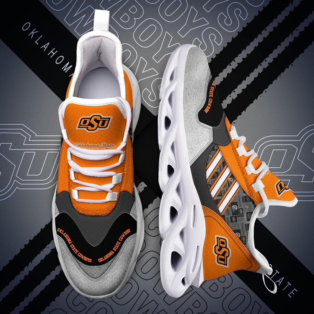 Customized NCAA Oklahoma State Cowboys Sneaker Max Soul Shoes Sporty Soul Customized NCAA Oklahoma State Cowboys Sneaker Max Soul Shoes Sporty Soul