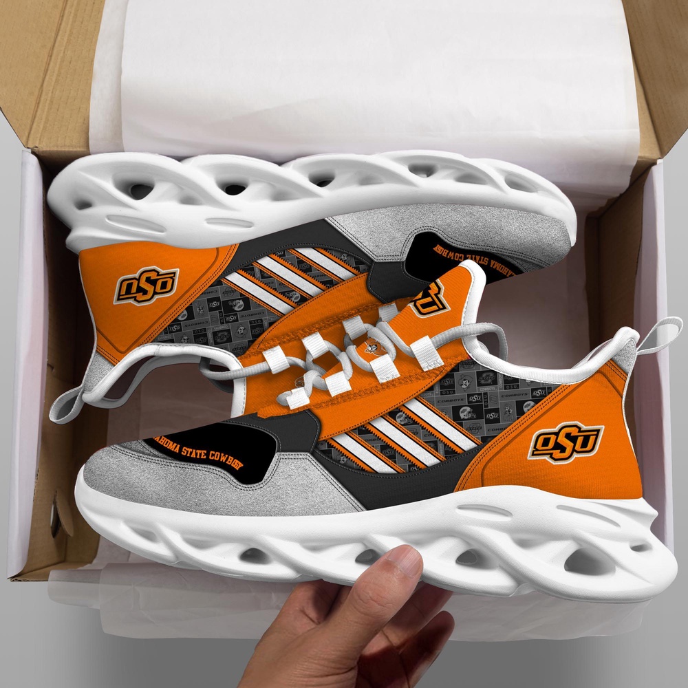 Customized NCAA Oklahoma State Cowboys Sneaker Max Soul Shoes Sporty Soul Customized NCAA Oklahoma State Cowboys Sneaker Max Soul Shoes Sporty Soul