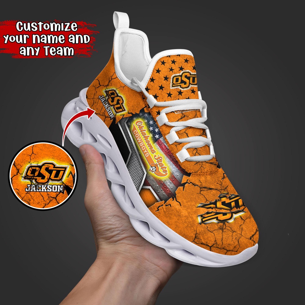 Customized NCAA Oklahoma State Cowboys Sneaker Max Soul Shoes Stride In Style Customized NCAA Oklahoma State Cowboys Sneaker Max Soul Shoes Stride In Style