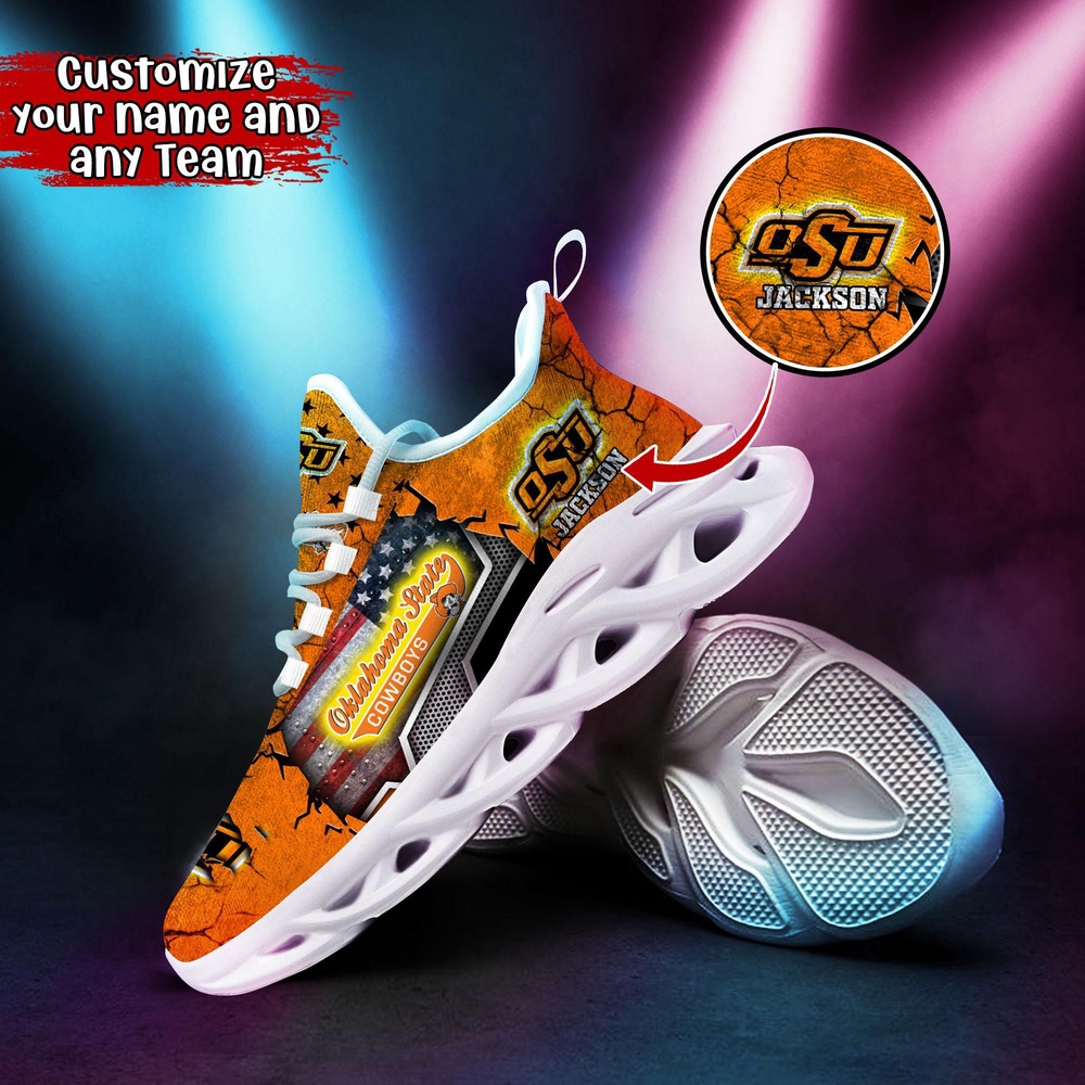 Customized NCAA Oklahoma State Cowboys Sneaker Max Soul Shoes Stride In Style Customized NCAA Oklahoma State Cowboys Sneaker Max Soul Shoes Stride In Style
