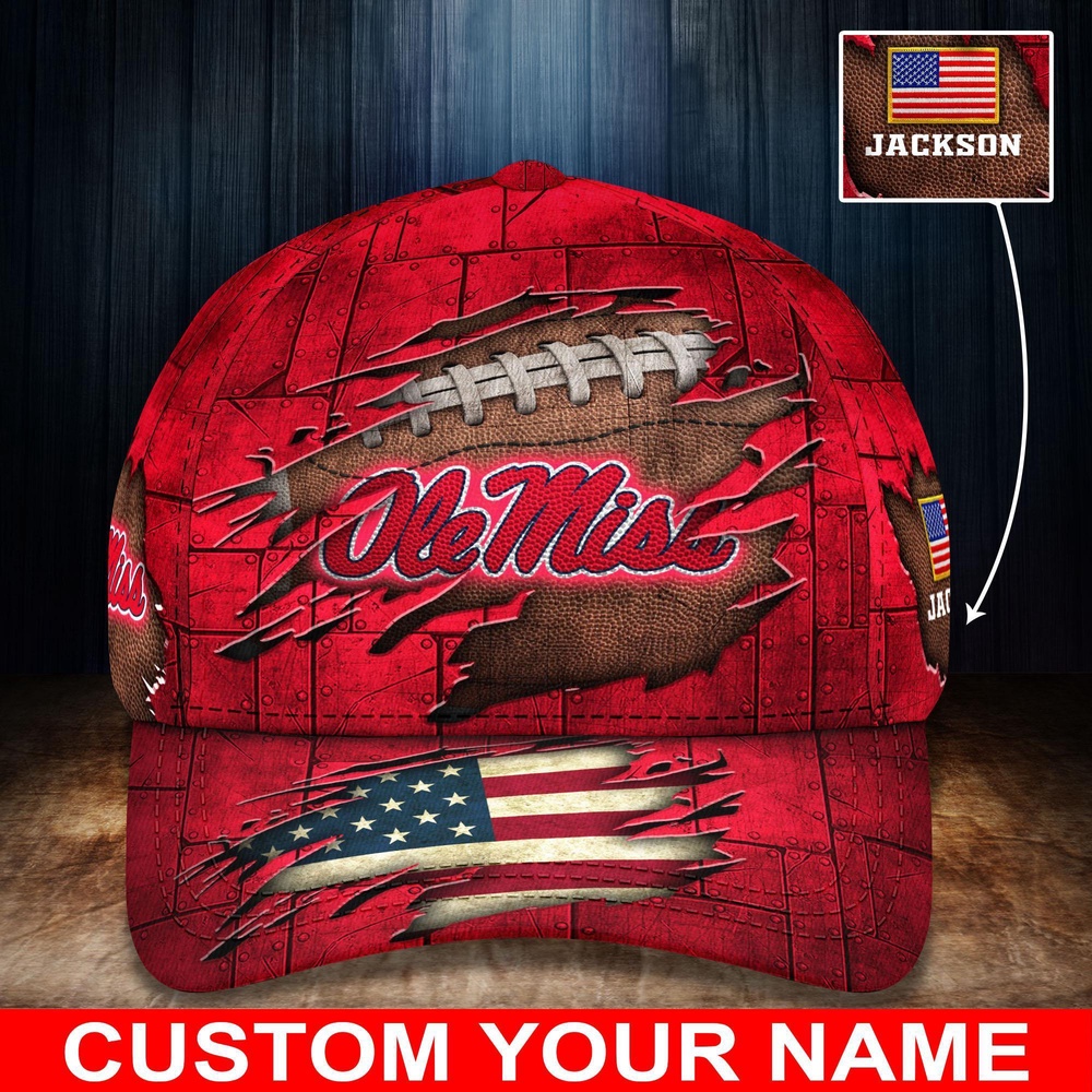 Customized NCAA Ole Miss Rebels Baseball Cap Forward Streetwear Vibes Customized NCAA Ole Miss Rebels Baseball Cap Forward Streetwear Vibes