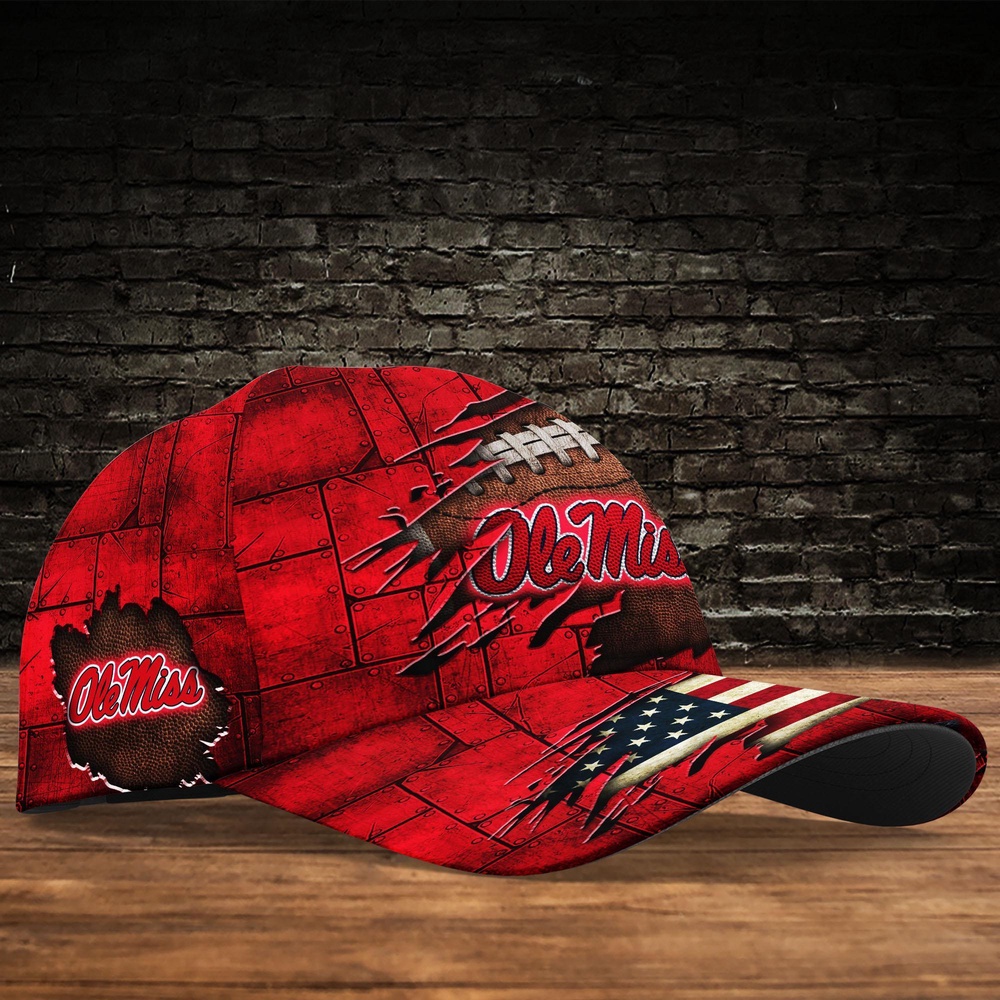 Customized NCAA Ole Miss Rebels Baseball Cap Forward Streetwear Vibes Customized NCAA Ole Miss Rebels Baseball Cap Forward Streetwear Vibes