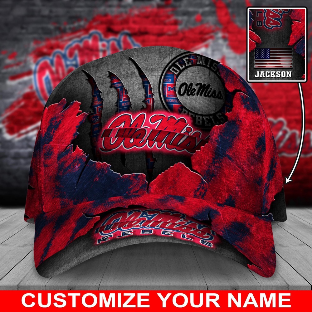 Customized NCAA Ole Miss Rebels Baseball Cap Sleek Trends Parade Customized NCAA Ole Miss Rebels Baseball Cap Sleek Trends Parade