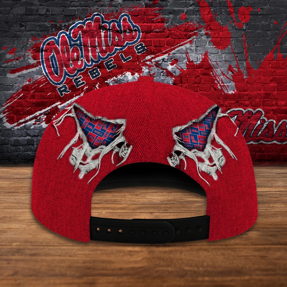 Customized NCAA Ole Miss Rebels Baseball Cap Trendsetting Threads Fashion Customized NCAA Ole Miss Rebels Baseball Cap Trendsetting Threads Fashion