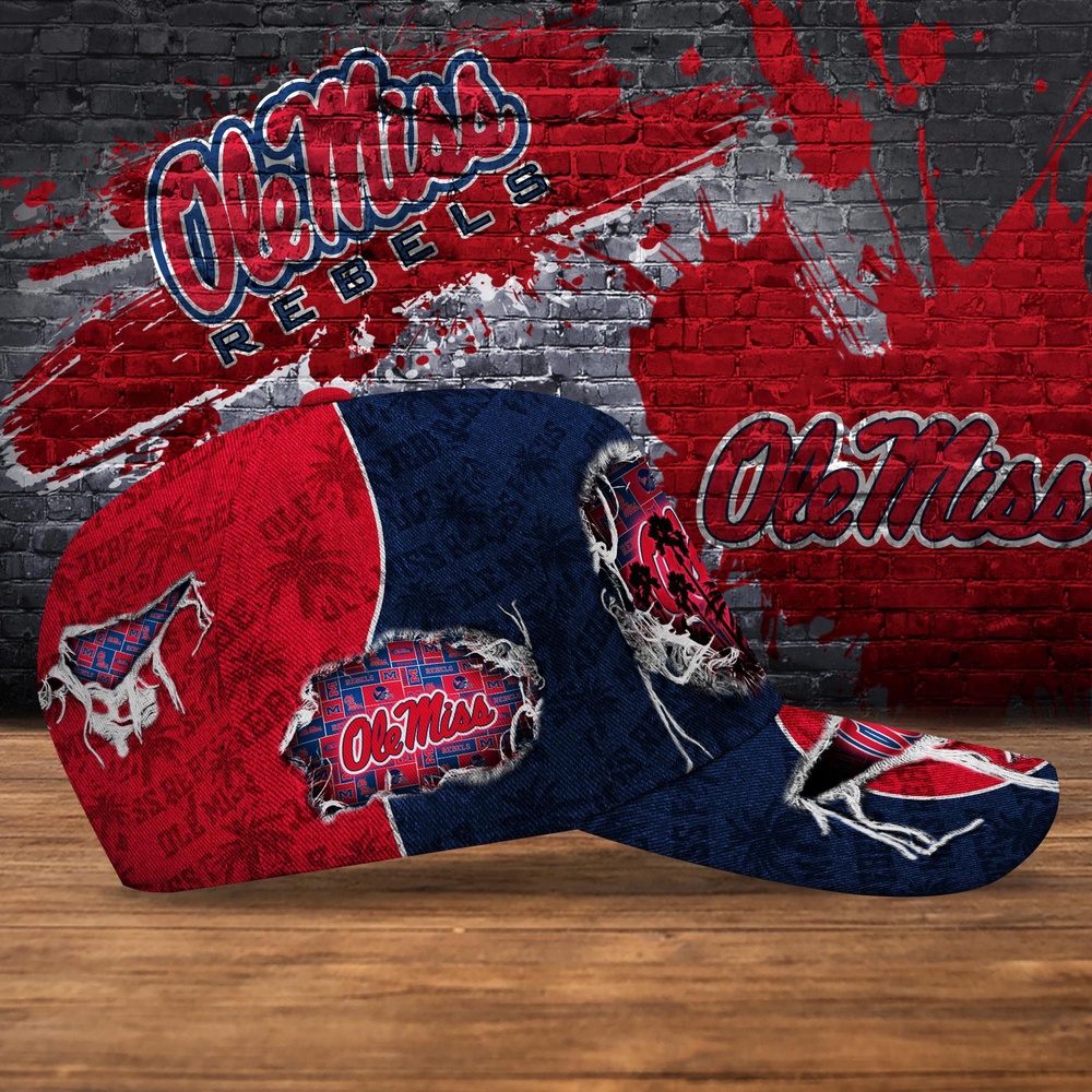 Customized NCAA Ole Miss Rebels Baseball Cap Trendy Hat Bliss Customized NCAA Ole Miss Rebels Baseball Cap Trendy Hat Bliss