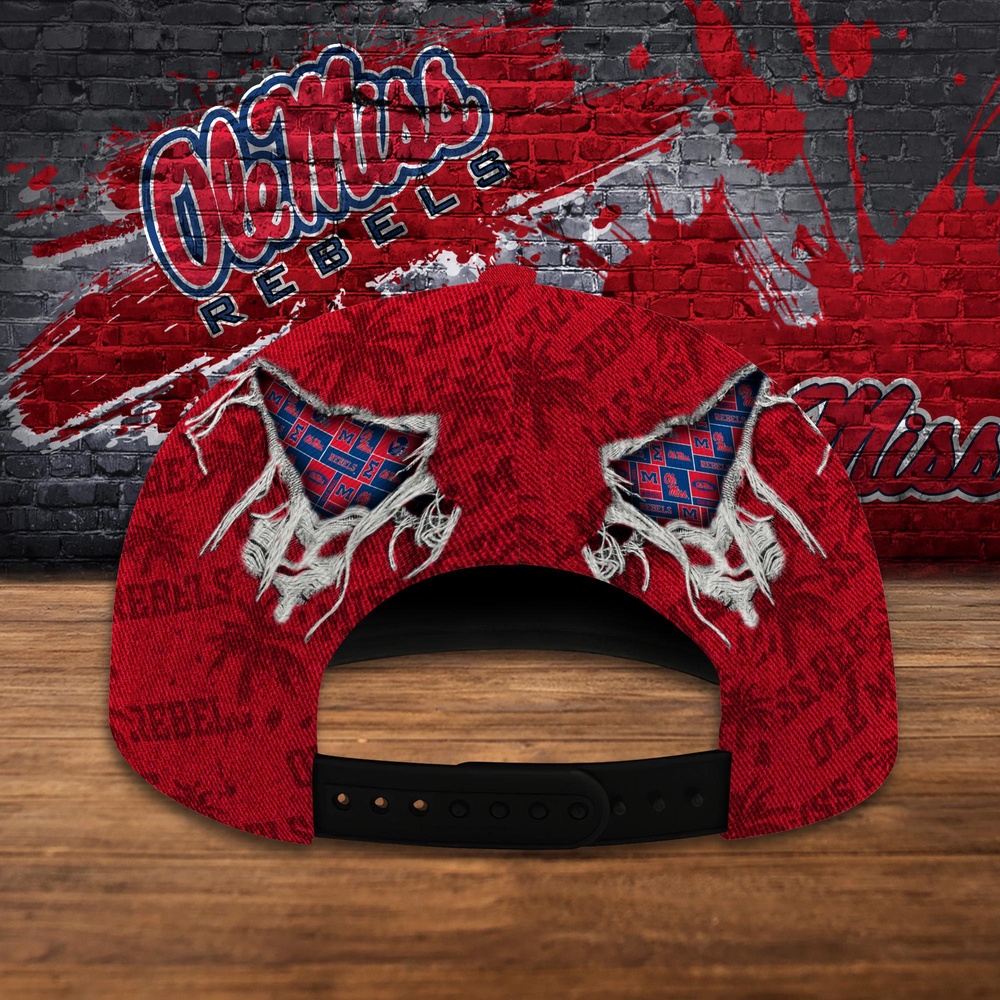 Customized NCAA Ole Miss Rebels Baseball Cap Trendy Hat Bliss Customized NCAA Ole Miss Rebels Baseball Cap Trendy Hat Bliss