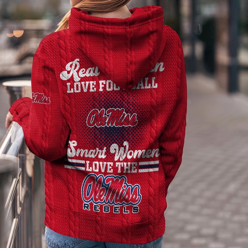Customized NCAA Ole Miss Rebels Hoodie 3D Athletic Elegance For Fans