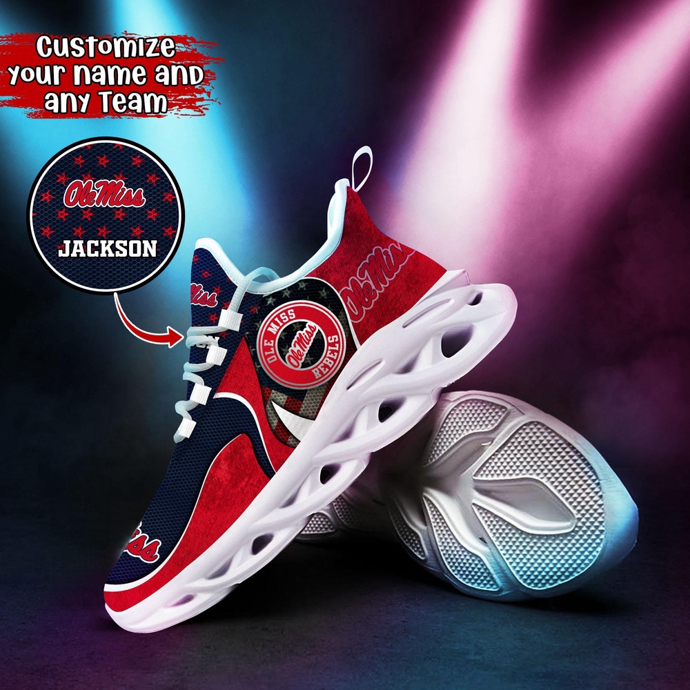 Customized NCAA Ole Miss Rebels Sneaker Max Soul Shoes Stride Glamorous Soul Customized NCAA Ole Miss Rebels Sneaker Max Soul Shoes Stride Glamorous Soul