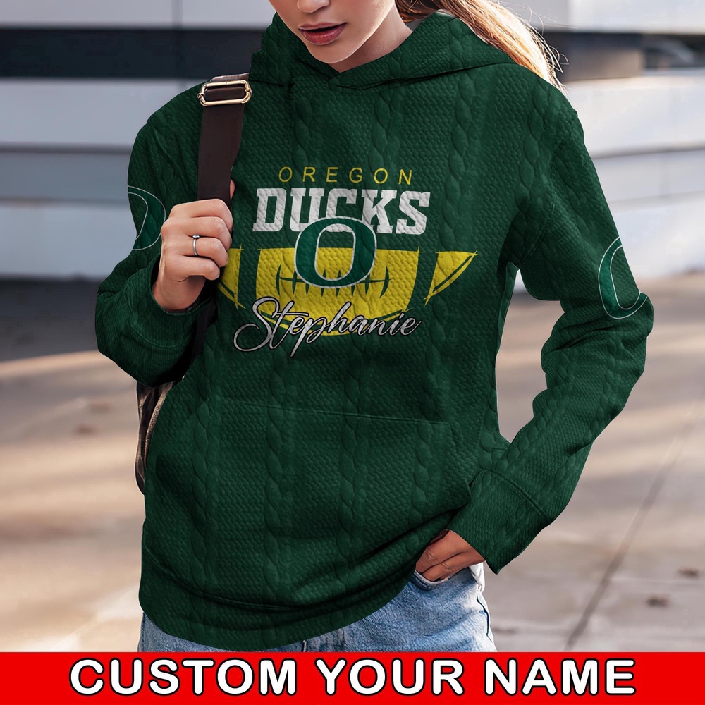 Customized NCAA Oregon Ducks Hoodie 3D Athletic Elegance For Fans Customized NCAA Oregon Ducks Hoodie 3D Athletic Elegance For Fans