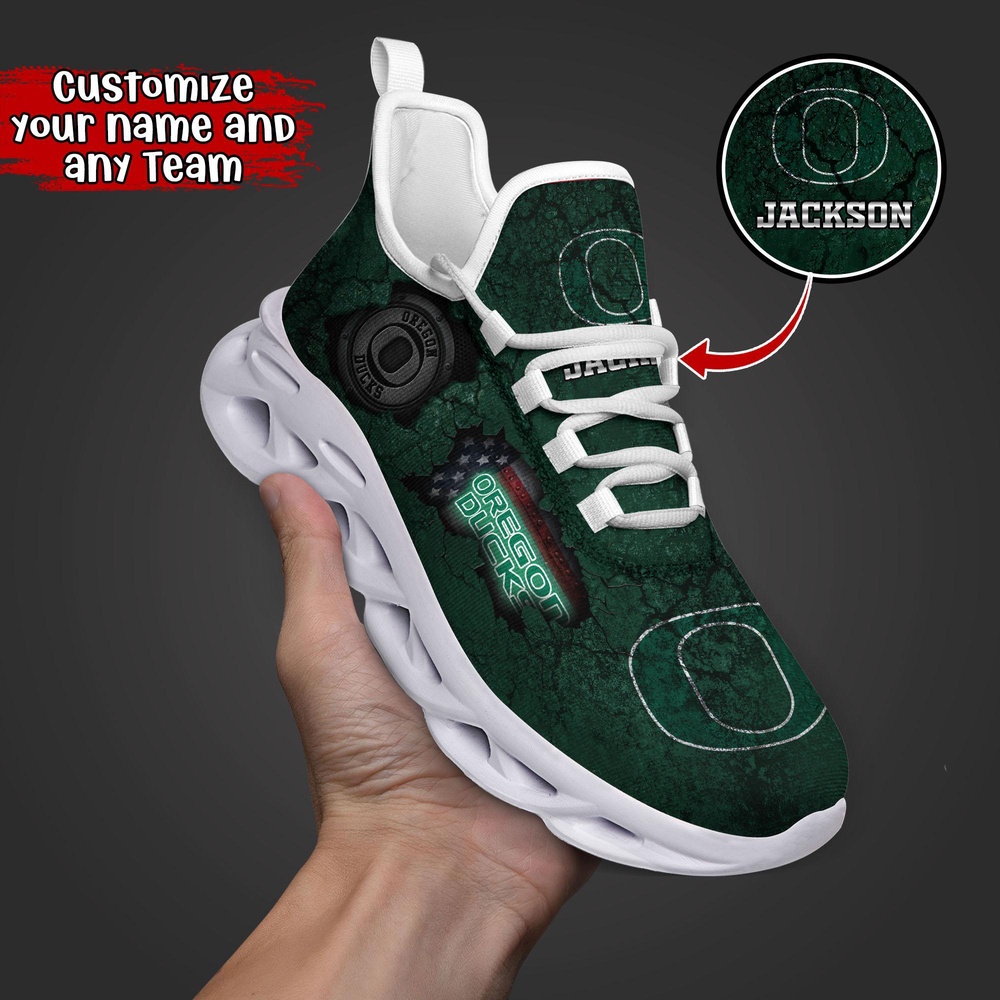Customized NCAA Oregon Ducks Sneaker Max Soul Shoes Max Comfort Glide Customized NCAA Oregon Ducks Sneaker Max Soul Shoes Max Comfort Glide