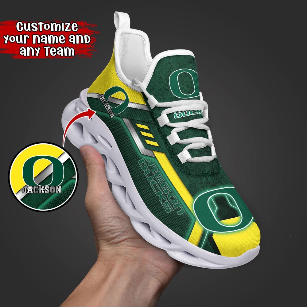 Customized NCAA Oregon Ducks Sneaker Max Soul Shoes Soulful Steps
