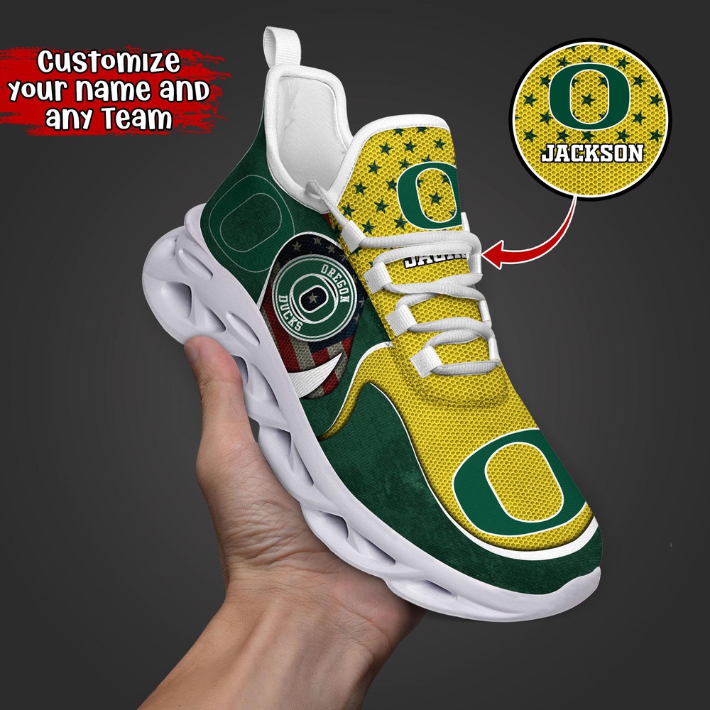 Customized NCAA Oregon Ducks Sneaker Max Soul Shoes Stride Glamorous Soul