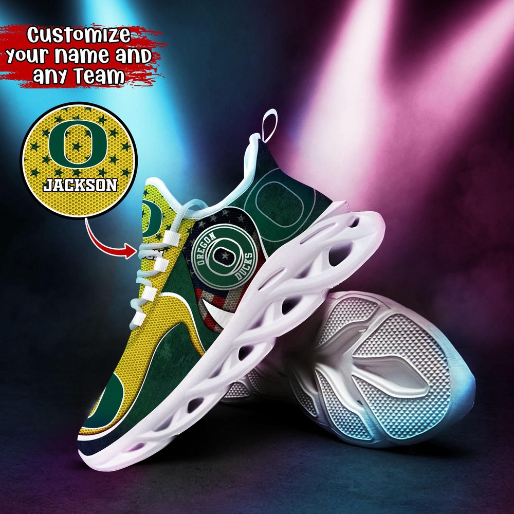 Customized NCAA Oregon Ducks Sneaker Max Soul Shoes Stride Glamorous Soul