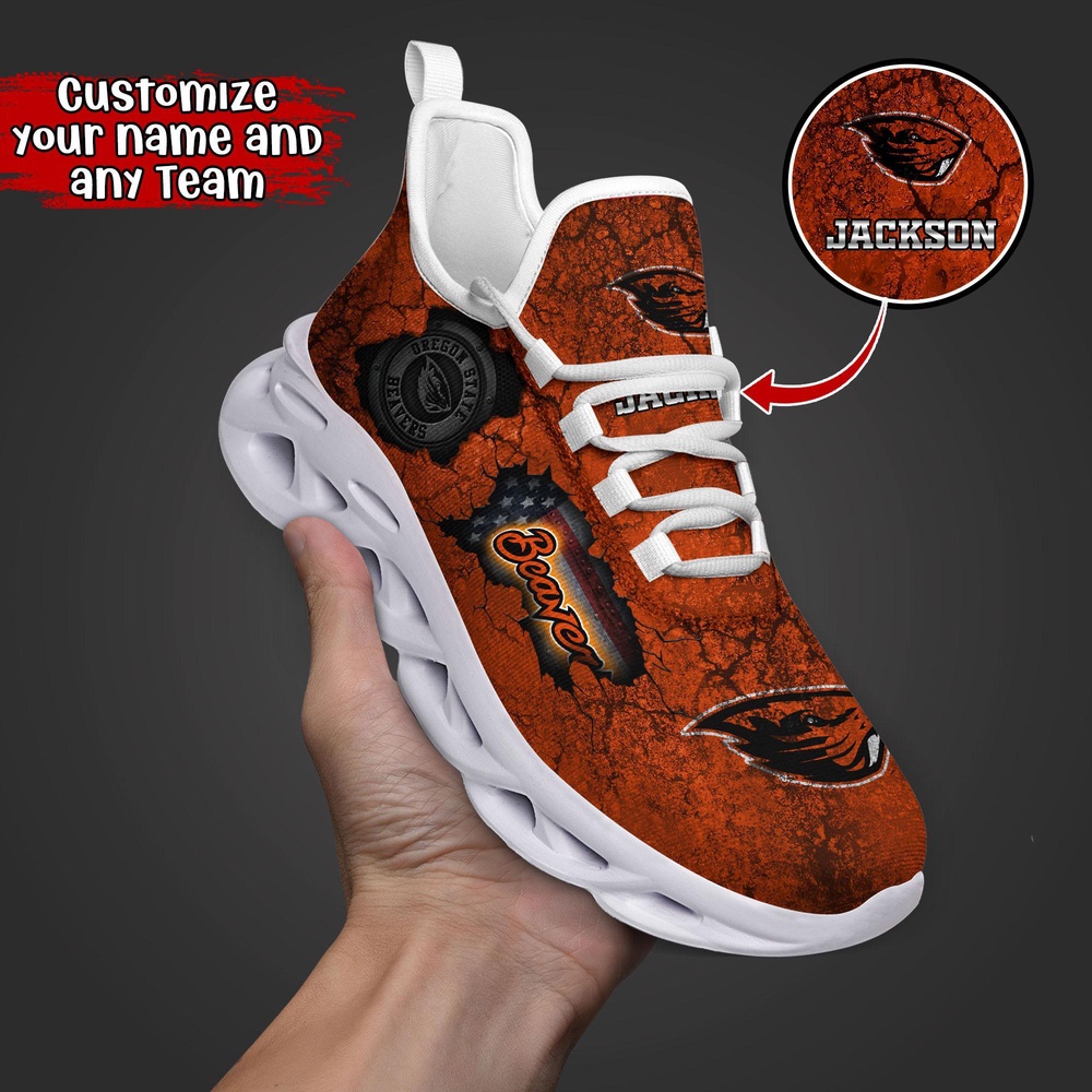 Customized NCAA Oregon State Beavers Sneaker Max Soul Shoes Max Comfort Glide