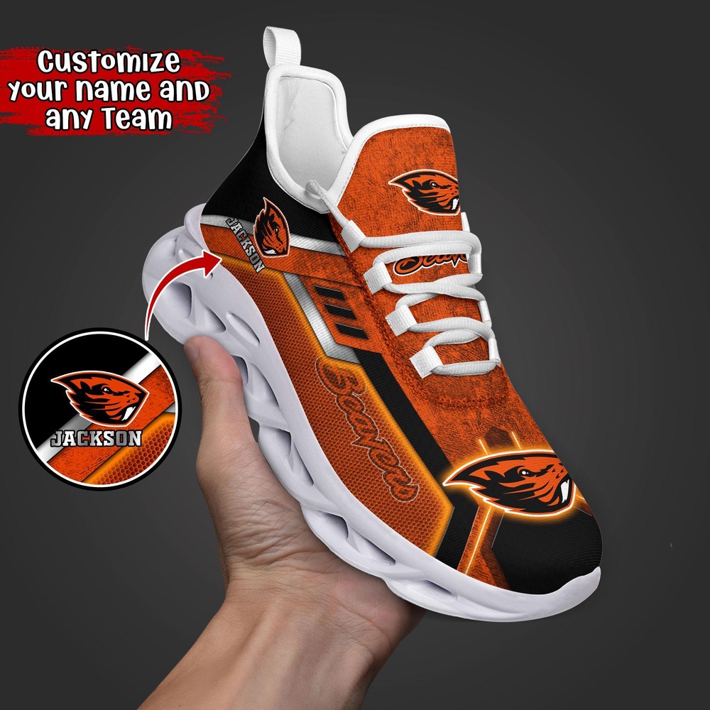 Customized NCAA Oregon State Beavers Sneaker Max Soul Shoes Soulful Steps