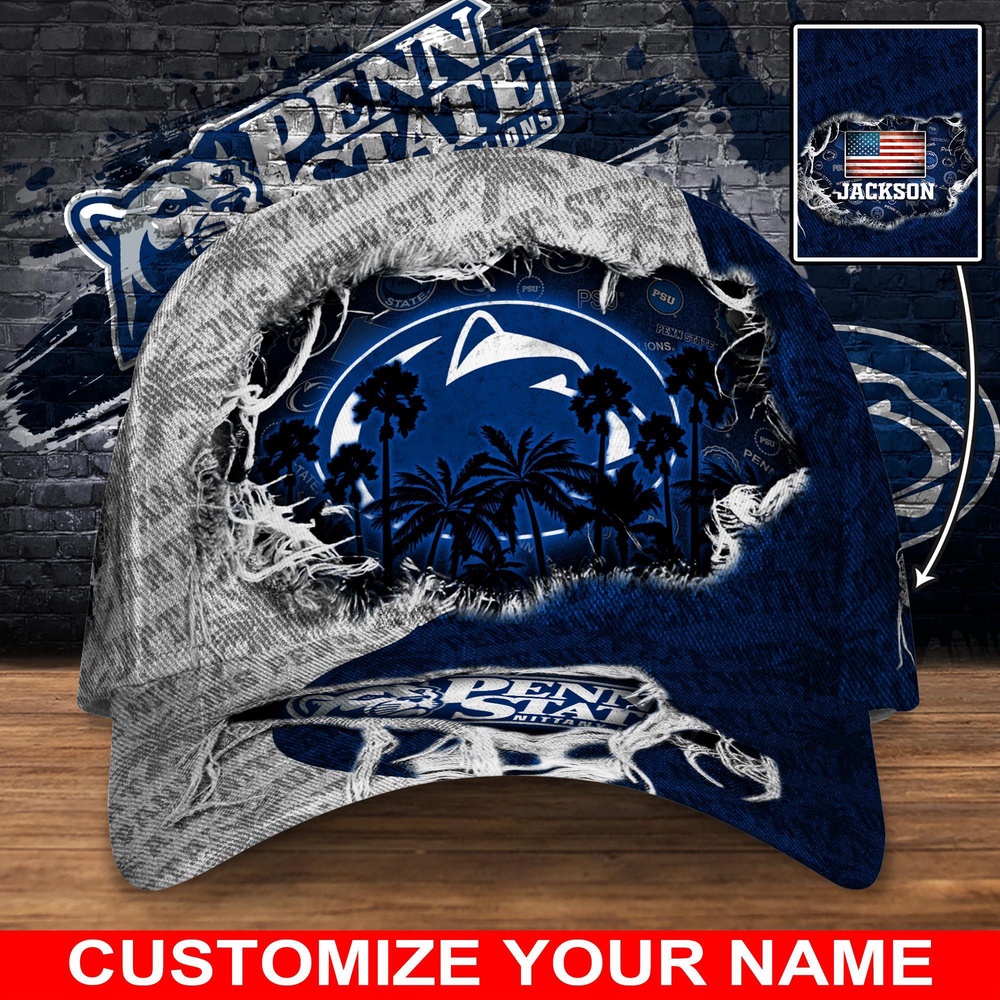 Customized NCAA Penn State Nittany Lions Baseball Cap Sporty Elegance Vibes Customized NCAA Penn State Nittany Lions Baseball Cap Sporty Elegance Vibes