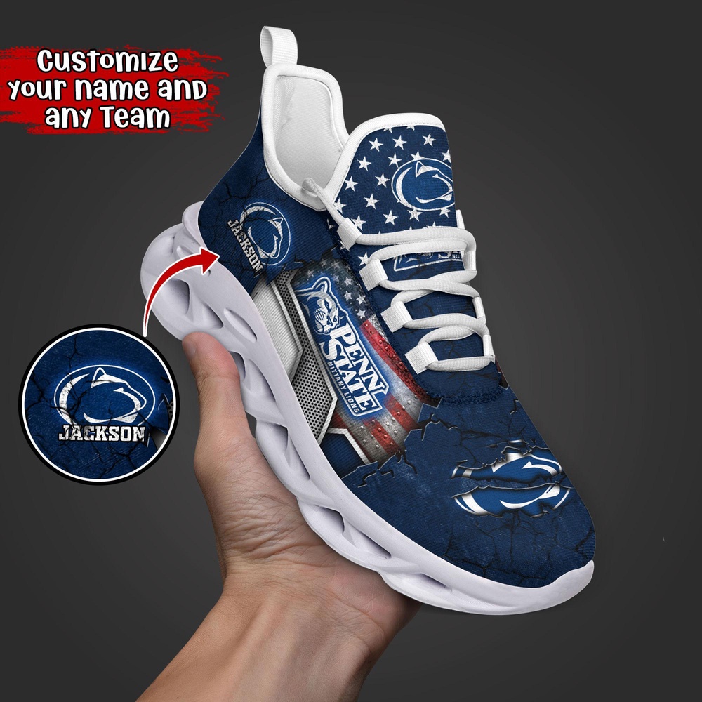 Customized NCAA Penn State Nittany Lions Sneaker Max Soul Shoes Stride In Style Customized NCAA Penn State Nittany Lions Sneaker Max Soul Shoes Stride In Style