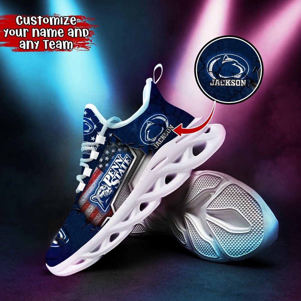 Customized NCAA Penn State Nittany Lions Sneaker Max Soul Shoes Stride In Style Customized NCAA Penn State Nittany Lions Sneaker Max Soul Shoes Stride In Style