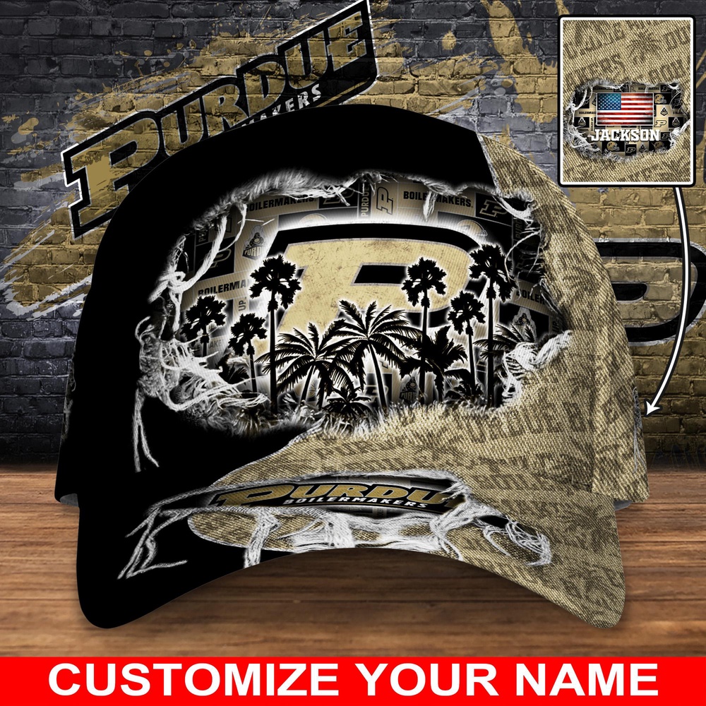 Customized NCAA Purdue Boilermakers Baseball Cap Sleek Layers Of Bliss