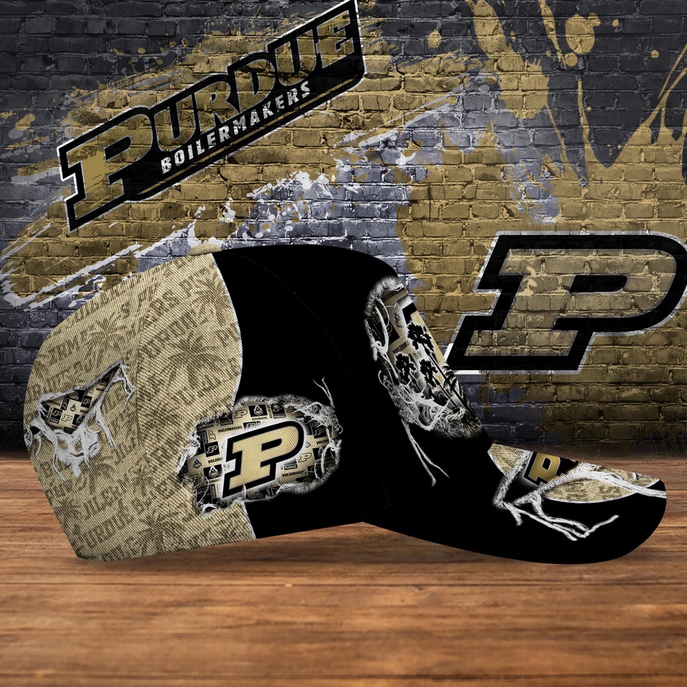 Customized NCAA Purdue Boilermakers Baseball Cap Sleek Layers Of Bliss
