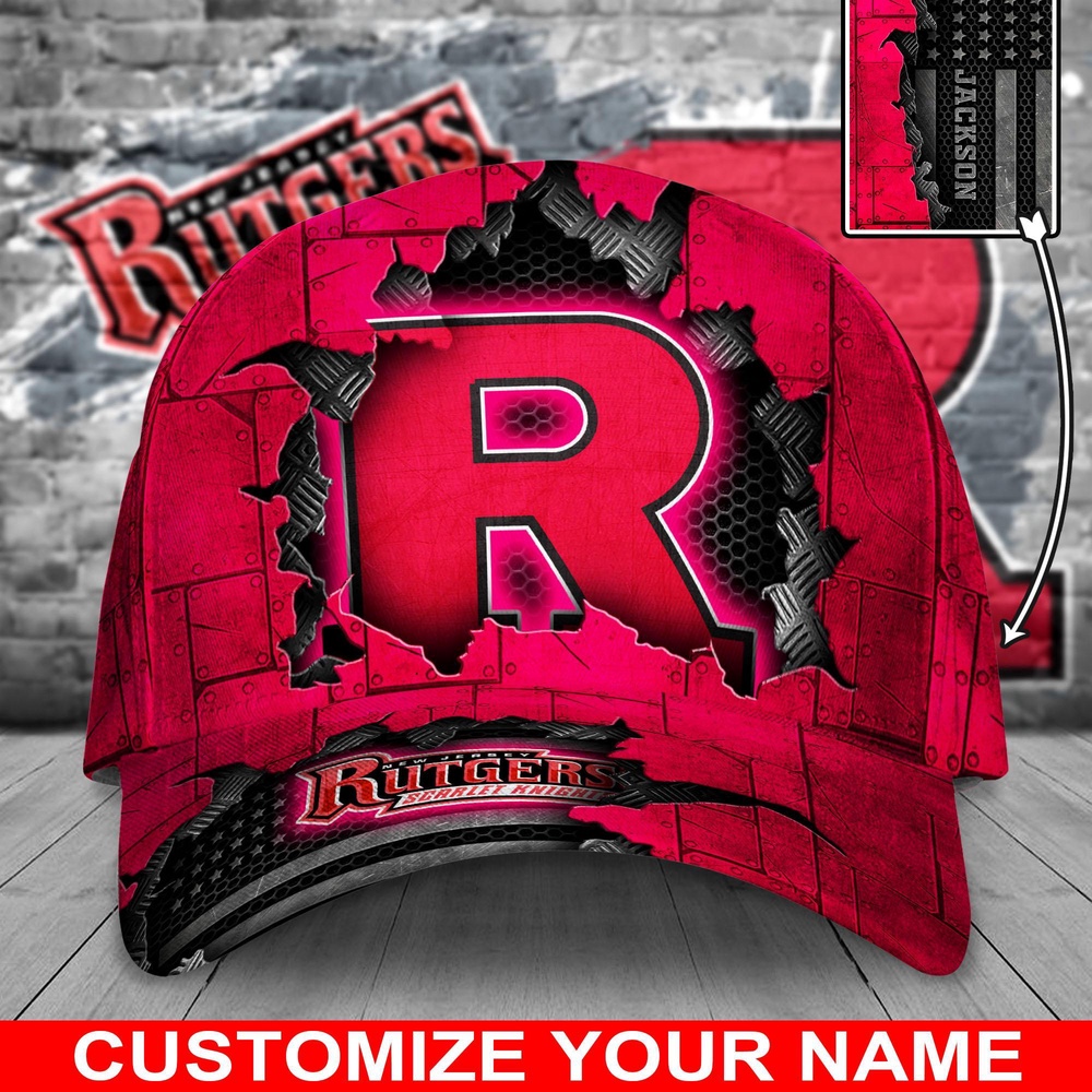 Customized NCAA Rutgers Scarlet Knights Baseball Cap Comfy Magic Headpiece Customized NCAA Rutgers Scarlet Knights Baseball Cap Comfy Magic Headpiece