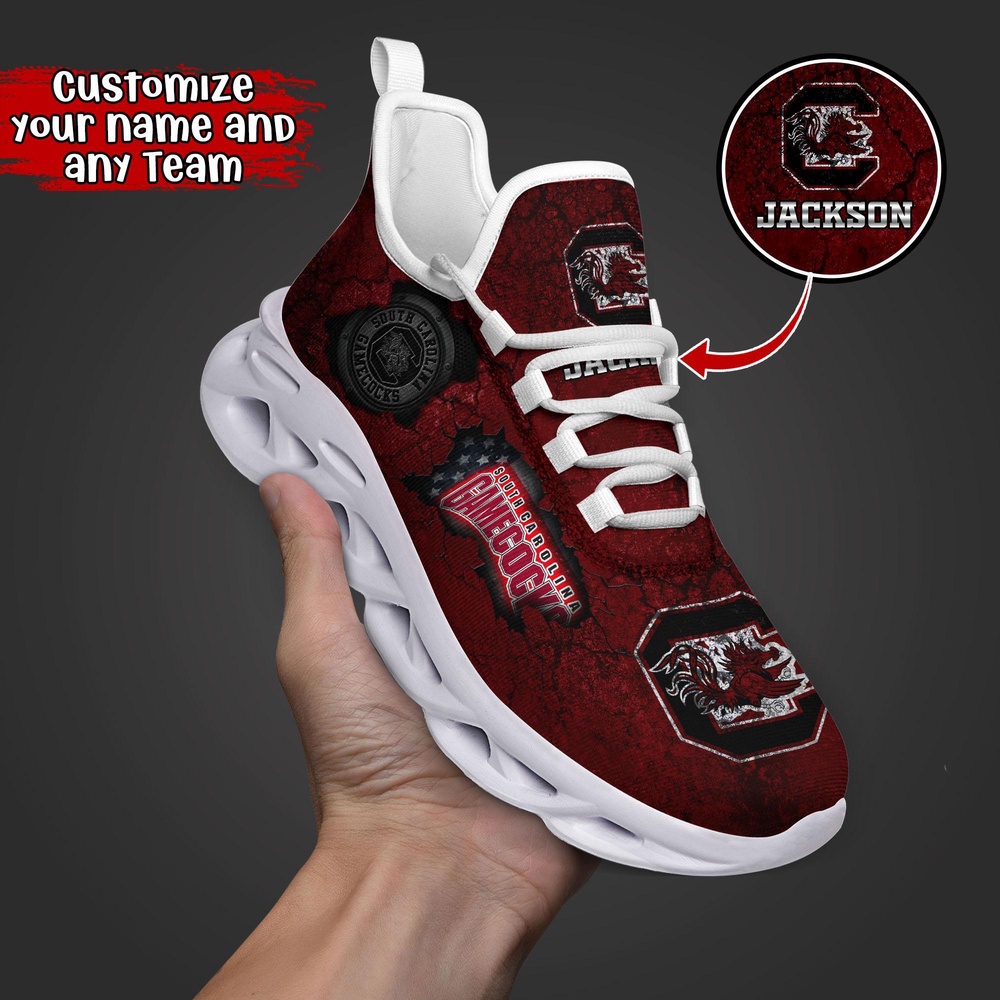 Customized NCAA South Carolina Gamecocks Sneaker Max Soul Shoes Max Comfort Customized NCAA South Carolina Gamecocks Sneaker Max Soul Shoes Max Comfort