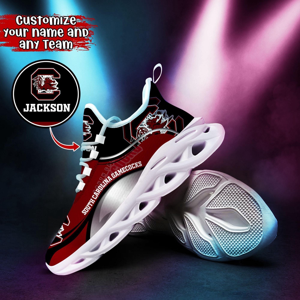 Customized NCAA South Carolina Gamecocks Sneaker Max Soul Shoes Max Soul Motion Customized NCAA South Carolina Gamecocks Sneaker Max Soul Shoes Max Soul Motion