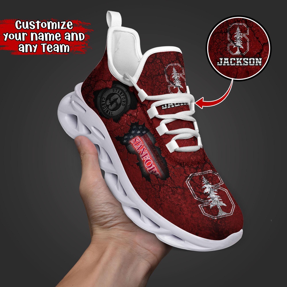 Customized NCAA Stanford Cardinal Sneaker Max Soul Shoes Max Comfort Customized NCAA Stanford Cardinal Sneaker Max Soul Shoes Max Comfort