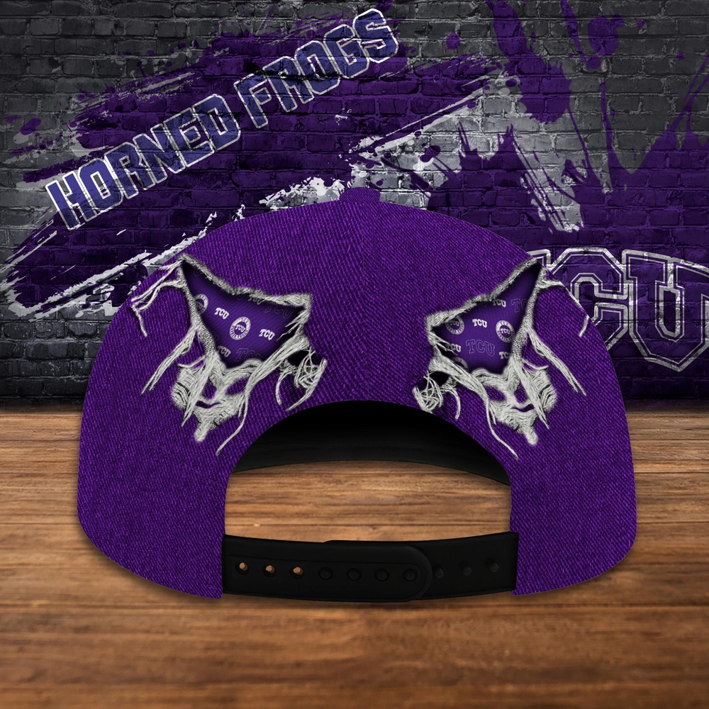 Customized NCAA TCU Horned Frogs Baseball Cap Chic Vibes in Headwear Customized NCAA TCU Horned Frogs Baseball Cap Chic Vibes in Headwear