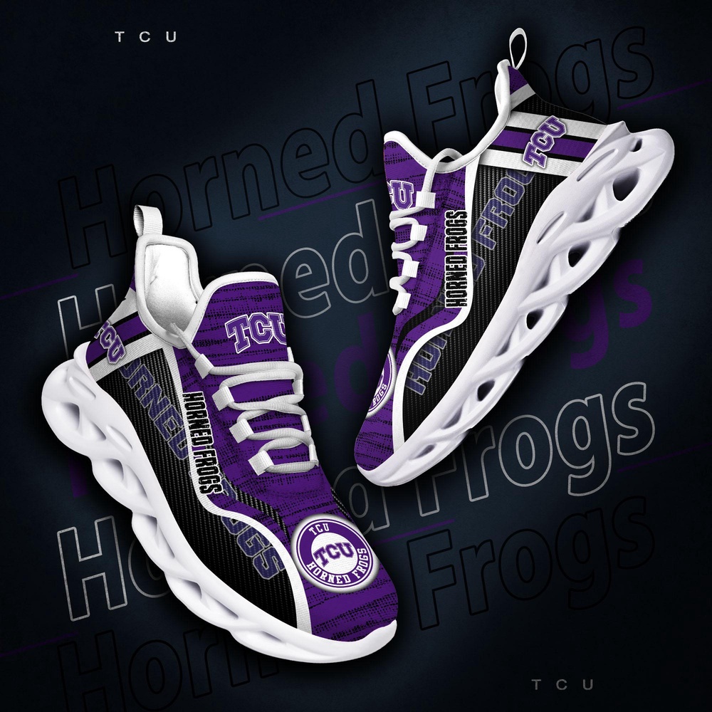 Customized NCAA TCU Horned Frogs Sneaker Max Soul Shoes Stride Into Elegance Customized NCAA TCU Horned Frogs Sneaker Max Soul Shoes Stride Into Elegance