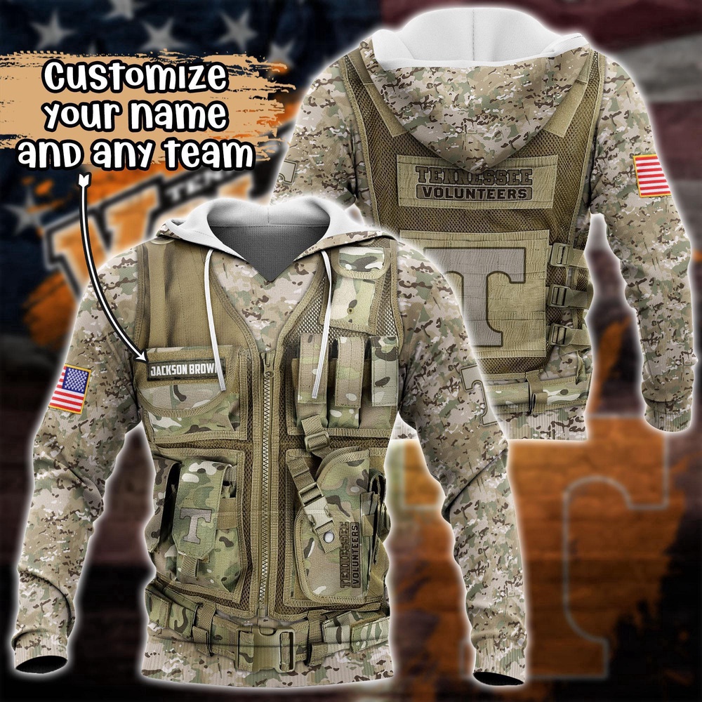 Customized NCAA Tennessee Volunteers Hoodie 3D Camo Hoodie Harmony For Fans Customized NCAA Tennessee Volunteers Hoodie 3D Camo Hoodie Harmony For Fans