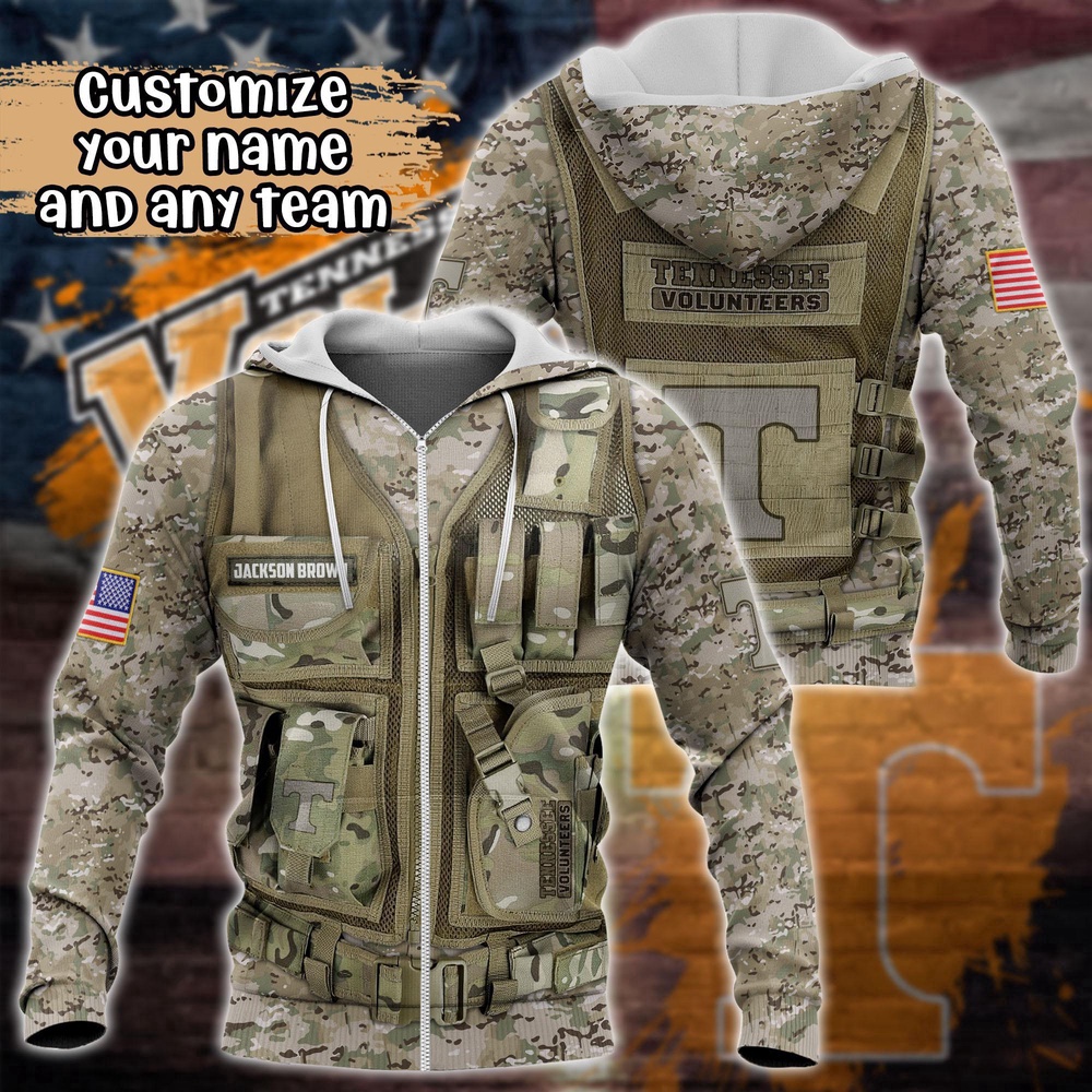 Customized NCAA Tennessee Volunteers Hoodie 3D Camo Hoodie Harmony For Fans Customized NCAA Tennessee Volunteers Hoodie 3D Camo Hoodie Harmony For Fans