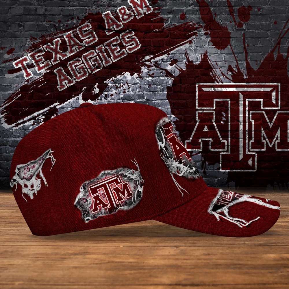 Customized NCAA Texas A&M Aggies Baseball Cap Trendsetting Threads Fashion Customized NCAA Texas A&M Aggies Baseball Cap Trendsetting Threads Fashion