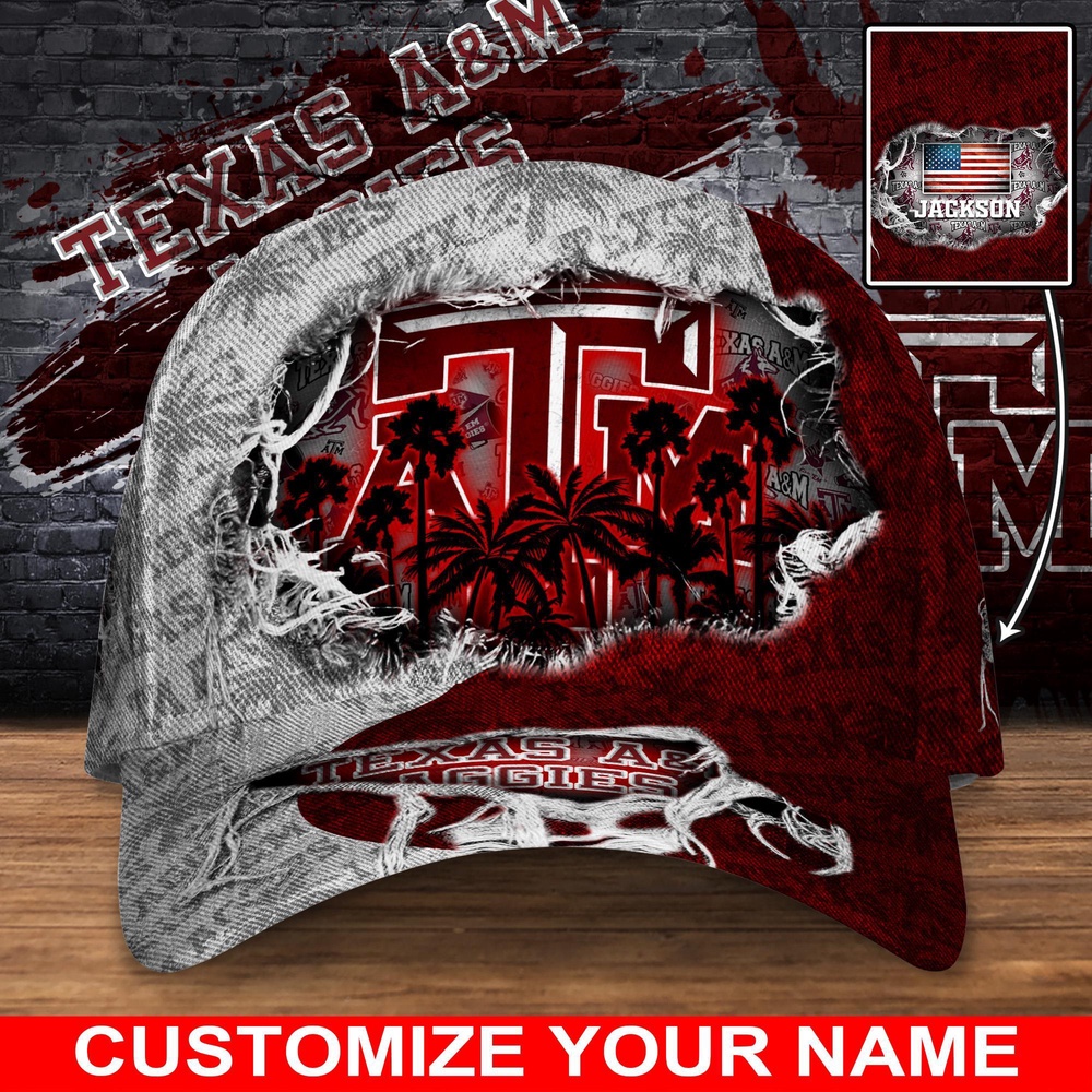 Customized NCAA Texas A&M Aggies Baseball Cap Trendy Hat Bliss Customized NCAA Texas A&M Aggies Baseball Cap Trendy Hat Bliss