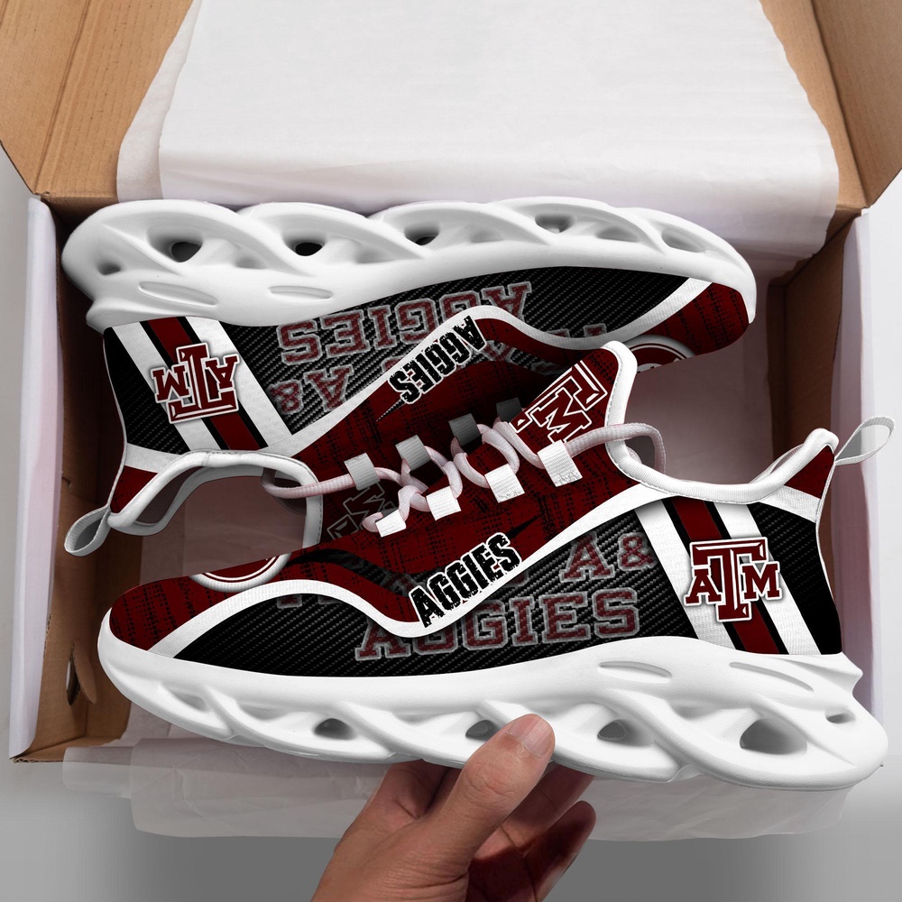 Customized NCAA Texas A&M Aggies Sneaker Max Soul Shoes Sole Elegance Walk Customized NCAA Texas A&M Aggies Sneaker Max Soul Shoes Sole Elegance Walk