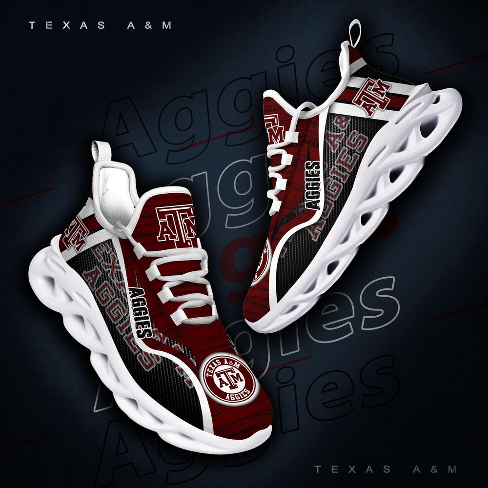 Customized NCAA Texas A&M Aggies Sneaker Max Soul Shoes Sole Elegance Walk Customized NCAA Texas A&M Aggies Sneaker Max Soul Shoes Sole Elegance Walk