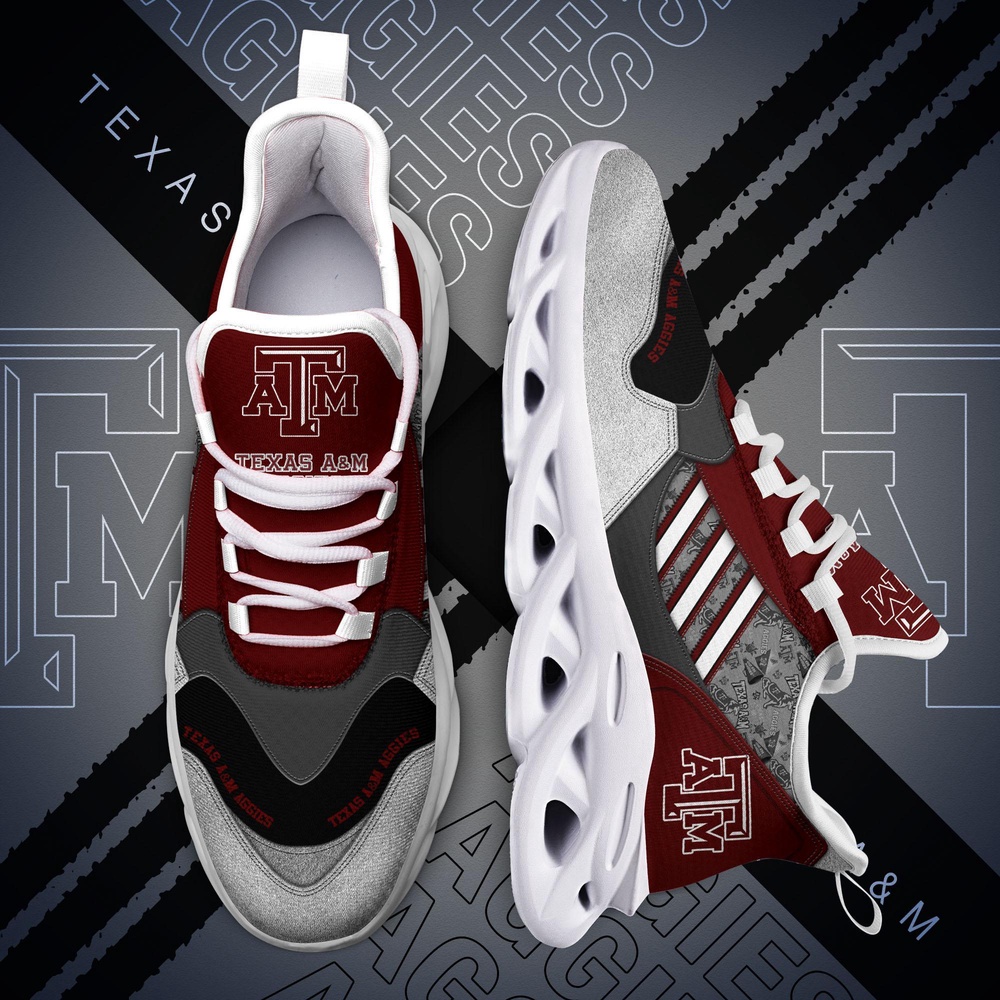 Customized NCAA Texas A&M Aggies Sneaker Max Soul Shoes Stride Elegance Parade Customized NCAA Texas A&M Aggies Sneaker Max Soul Shoes Stride Elegance Parade