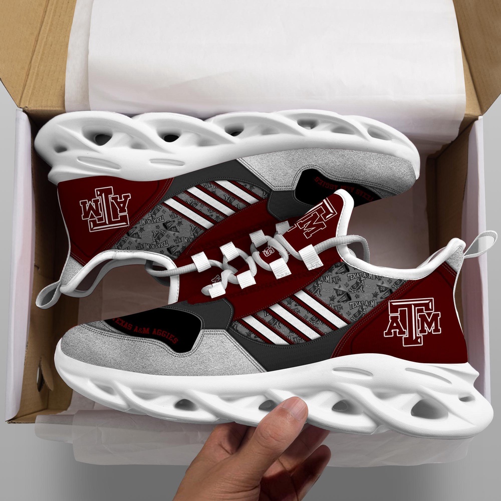 Customized NCAA Texas A&M Aggies Sneaker Max Soul Shoes Stride Elegance Parade Customized NCAA Texas A&M Aggies Sneaker Max Soul Shoes Stride Elegance Parade