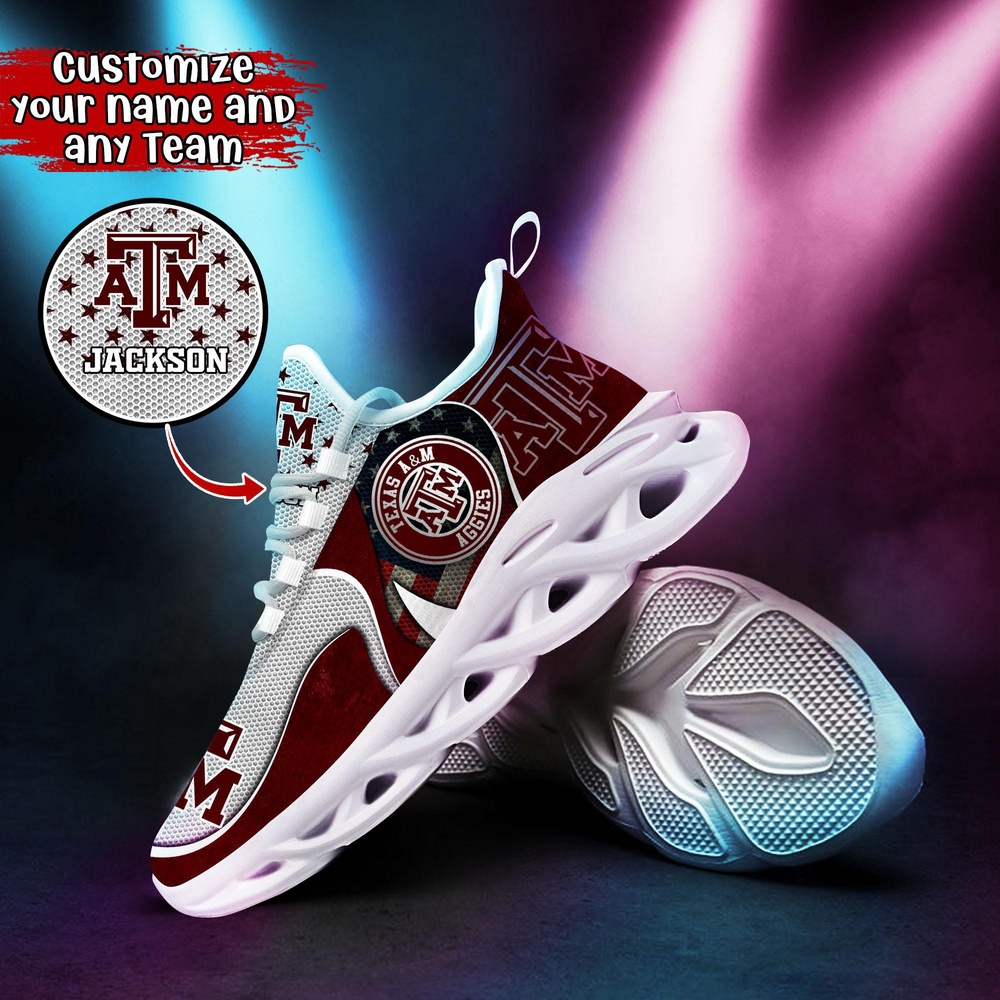 Customized NCAA Texas A&M Aggies Sneaker Max Soul Shoes Stride Glamorous Soul Customized NCAA Texas A&M Aggies Sneaker Max Soul Shoes Stride Glamorous Soul