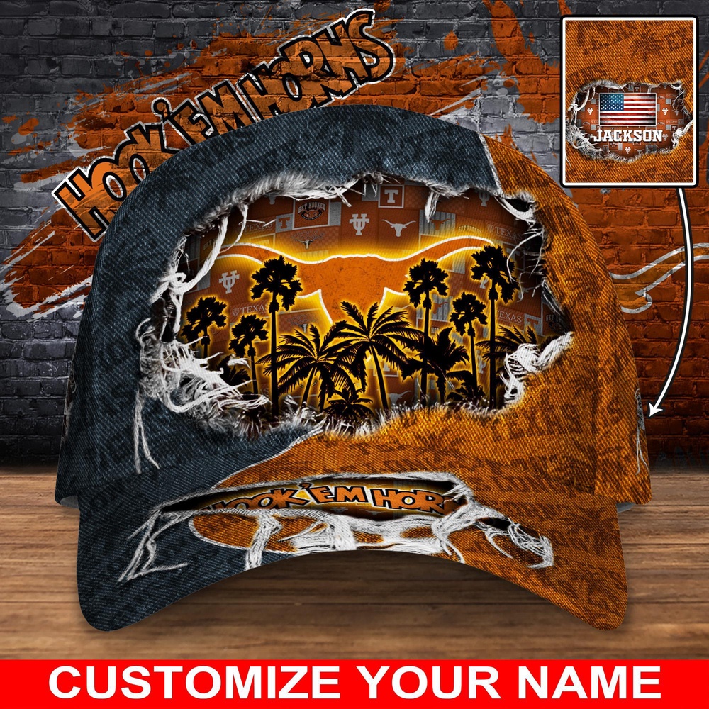 Customized NCAA Texas Longhorns Baseball Cap Trendy Hat Bliss Customized NCAA Texas Longhorns Baseball Cap Trendy Hat Bliss